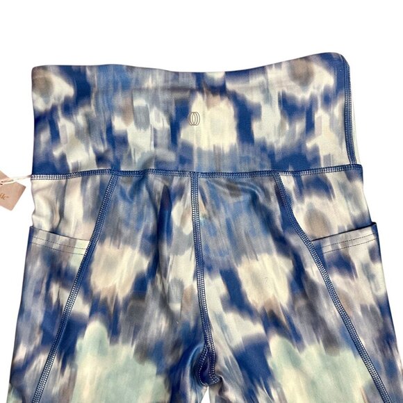 Balance Collection High Waisted Leggings Watercolor Tie Dye Blue Size Women S - Picture 15 of 16